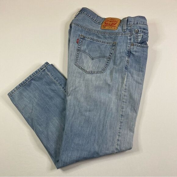 Levi's 569 Jeans Mens 36x29 Loose Straight Y2K‎ Baggy 2000s Distressed Denim - Picture 1 of 12